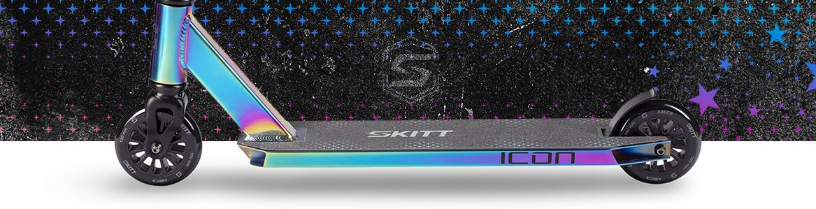 SKITT Freestyle koloběžka ICON Rainbow úvodní foto